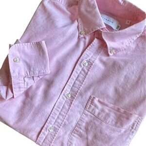 Mott & Bow Shirt Men's Small Pink Oxford 100% Cotton Button Down‎ Long Sleeve